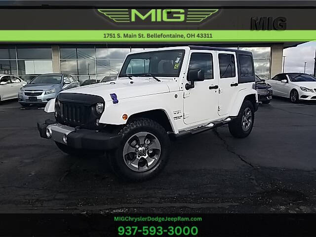 2017 Jeep Wrangler Unlimited for sale at MIG Chrysler Dodge Jeep Ram in Bellefontaine OH