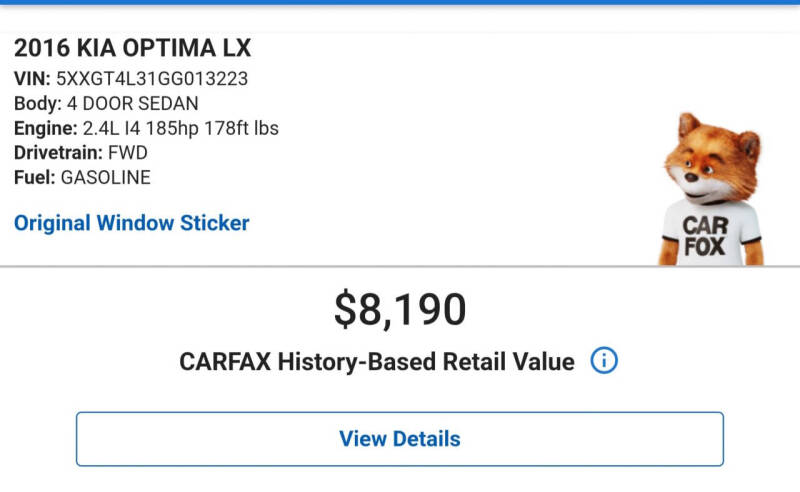2016 Kia Optima LX