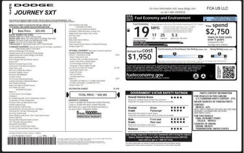 2017 Dodge Journey SXT
