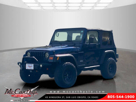 2001 Jeep Wrangler for sale at McCarthy Wholesale in San Luis Obispo CA