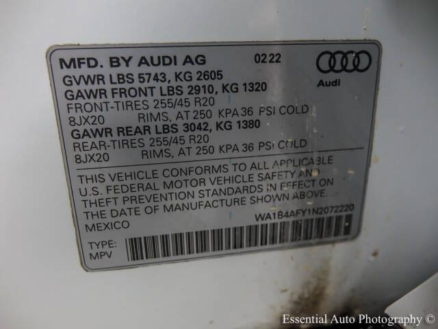 2022 Audi SQ5 3.0T quattro Premium Plus