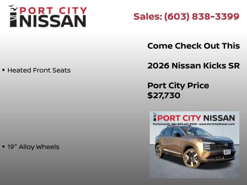 2026 Nissan Kicks SR