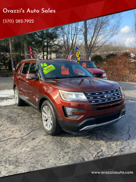 2016 Ford Explorer for sale at Orazzi's Auto Sales in Greenfield Township PA