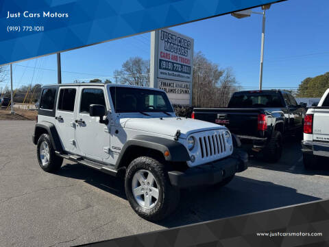 2018 Jeep Wrangler JK Unlimited for sale at Just Cars Motors in Raleigh NC