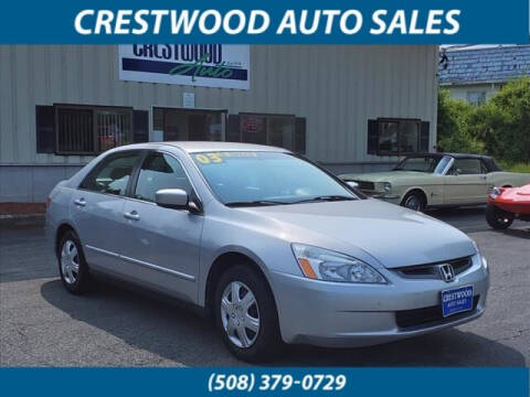 2003 Honda Accord for sale at Crestwood Auto Sales in Swansea MA