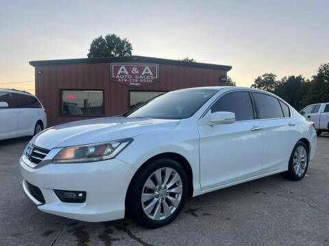 2014 Honda Accord for sale at A & A Auto Sales in Fayetteville AR