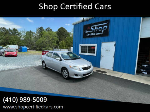 2010 Toyota Corolla for sale at Shop Certified Cars in Easton MD