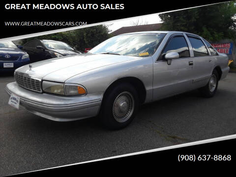 1993 Chevrolet Caprice for sale at GREAT MEADOWS AUTO SALES in Great Meadows NJ