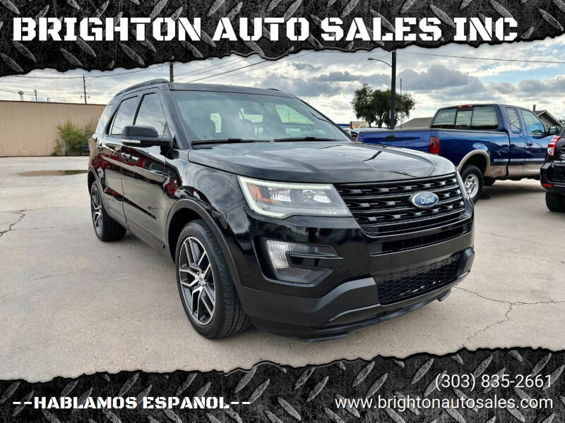 2016 Ford Explorer for sale at BRIGHTON AUTO SALES INC in Brighton CO