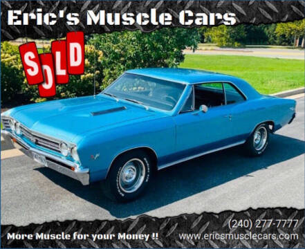 1967 Chevrolet Chevelle for sale at Eric's Muscle Cars in Clarksburg MD