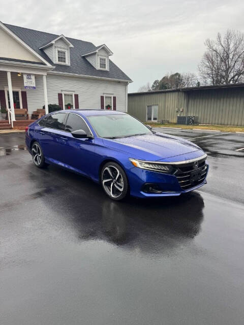 2021 Honda Accord for sale at Bliss Auto Sales LLC in Kannapolis, NC