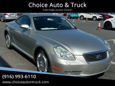2003 Lexus SC 430 for sale at Choice Auto & Truck in Sacramento CA