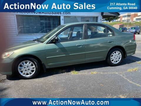 2004 Honda Civic for sale at ACTION NOW AUTO SALES in Cumming GA
