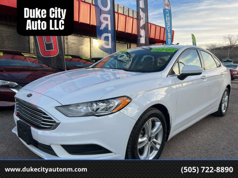 2018 Ford Fusion for sale at Duke City Auto LLC in Gallup NM