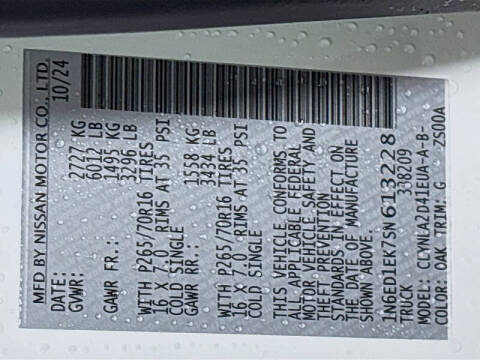 2025 Nissan Frontier