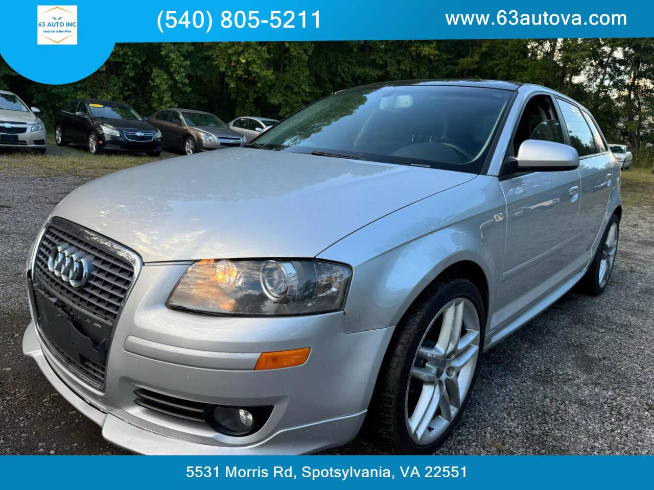 2008 Audi A3 for sale at 63 Auto Inc in Spotsylvania, VA