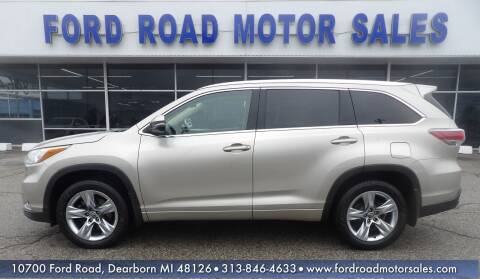 2016 Toyota Highlander for sale at Ford Road Motor Sales in Dearborn MI