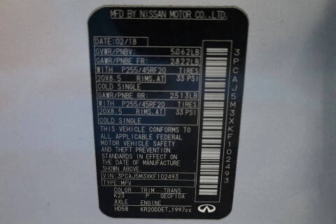 2019 Infiniti QX50 Essential