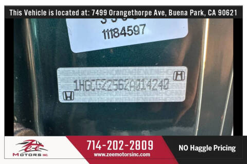 2002 Honda Accord EX V-6