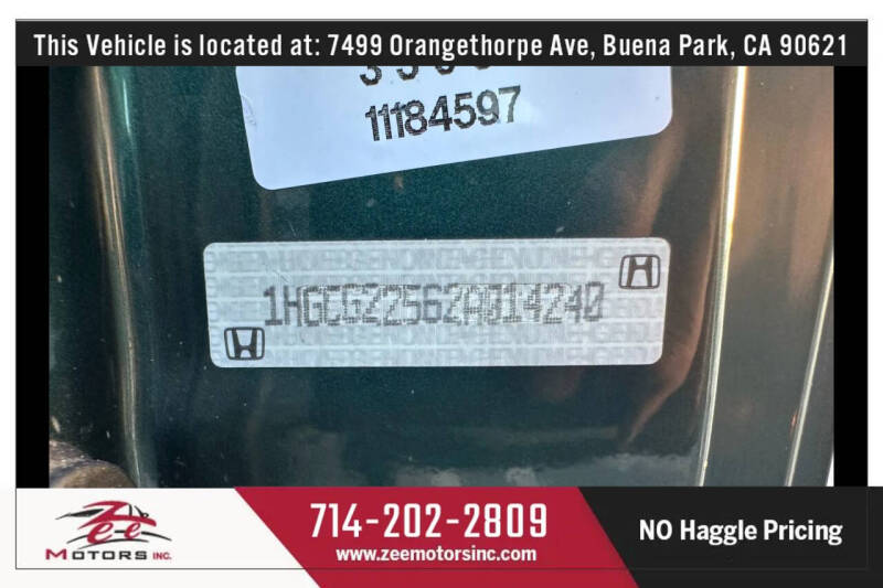 2002 Honda Accord EX V-6