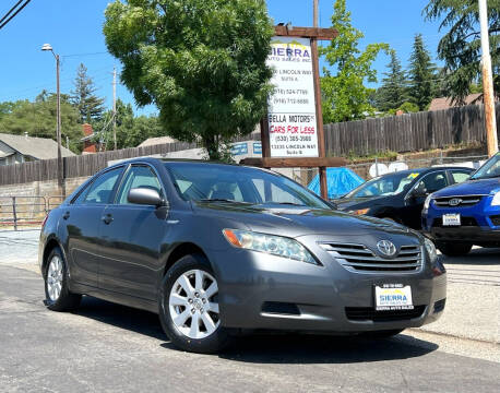 2009 Toyota Camry Hybrid for sale at Sierra Auto Sales Inc in Auburn CA
