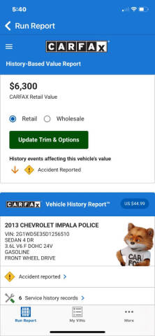 2013 Chevrolet Impala Police