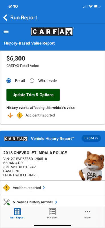 2013 Chevrolet Impala Police