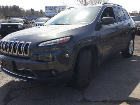 2015 Jeep Cherokee for sale at GLOVECARS.COM LLC in Johnstown NY