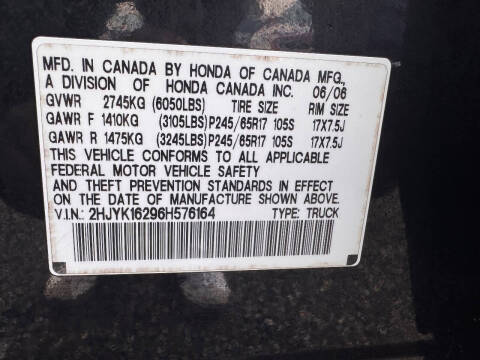 2006 Honda Ridgeline RT
