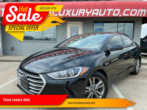 2017 Hyundai Elantra for sale at Texas Luxury Auto in Cedar Hill TX