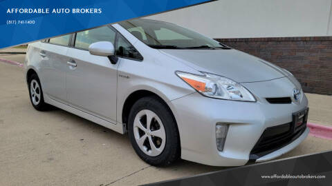 2013 Toyota Prius for sale at AFFORDABLE AUTO BROKERS in Keller TX