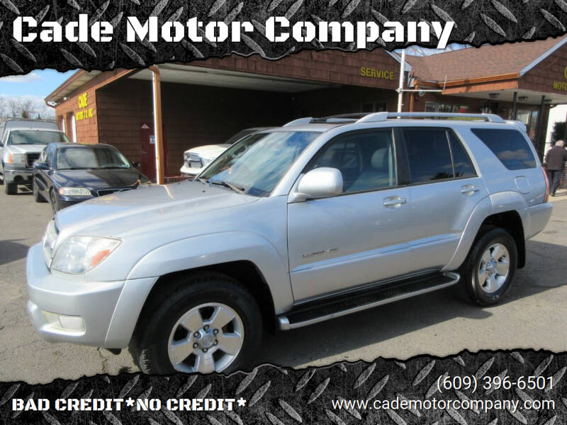 2003 Toyota 4Runner for sale at Cade Motor Company in Lawrenceville NJ