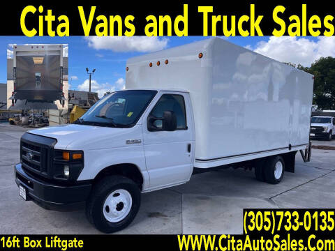 2017 FORD ECONOLINE E350 E-SERIES  16 FT BOX TRUCK LIFTGATE E-350 for sale at Cita Auto Sales in Medley FL