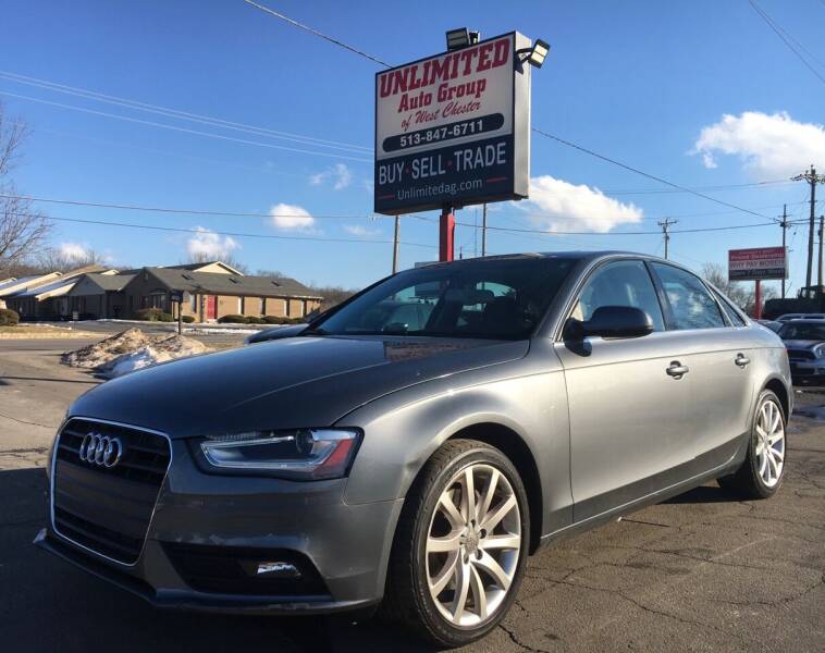 2013 Audi A4 for sale at Unlimited Auto Group in West Chester OH
