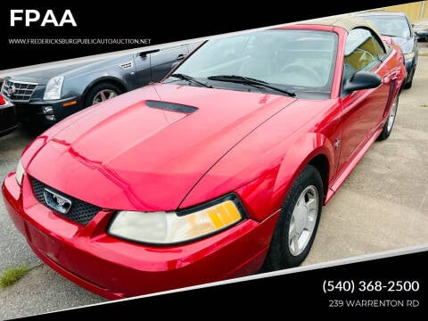 2000 Ford Mustang for sale at FPAA in Fredericksburg VA