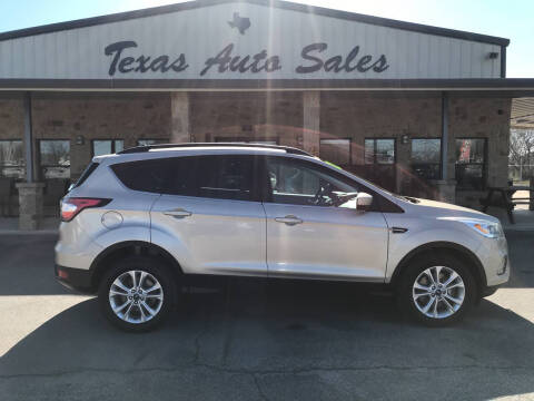 2018 Ford Escape for sale at Texas Auto Sales in San Antonio TX