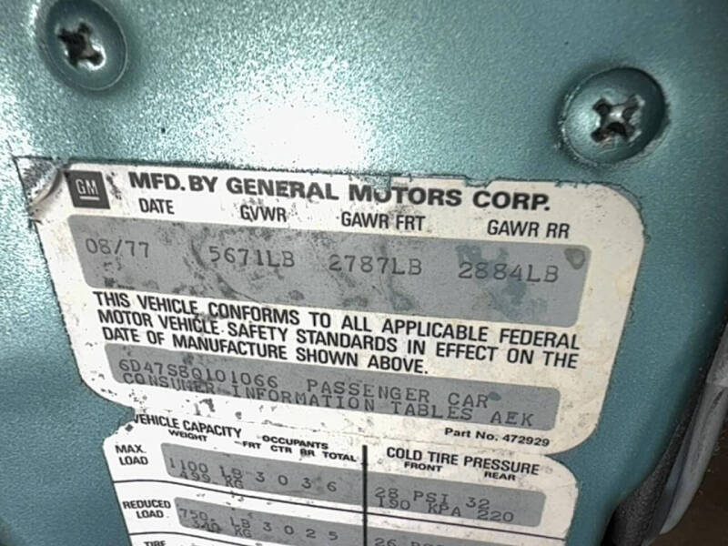 1978 Cadillac DeVille