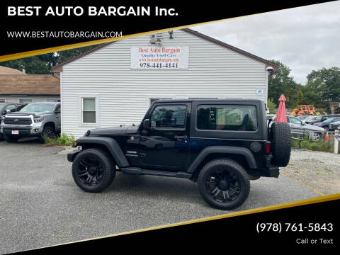 2015 Jeep Wrangler for sale at BEST AUTO BARGAIN inc. in Lowell MA