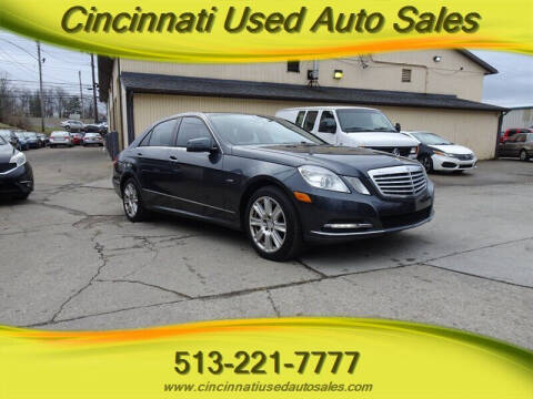 2012 Mercedes-Benz E-Class for sale at Cincinnati Used Auto Sales in Cincinnati OH