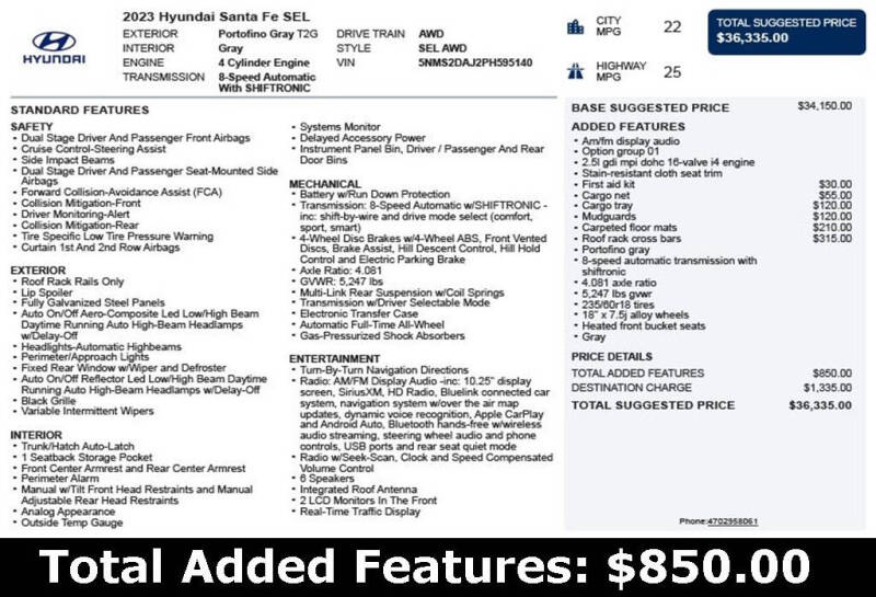 2023 Hyundai Santa Fe SEL