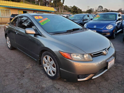 2006 Honda Civic for sale at 1 NATION AUTO GROUP in Vista CA