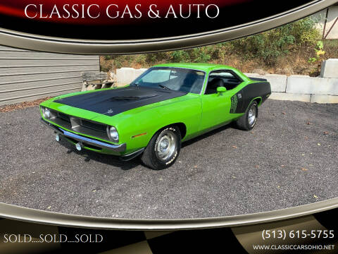 1970 Plymouth Barracuda for sale at CLASSIC GAS & AUTO in Cleves OH