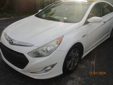 2015 Hyundai Sonata Hybrid for sale at K & V AUTO SALES LLC in Hollywood FL