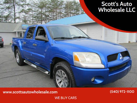 2007 Mitsubishi Raider for sale at Scott's Auto Wholesale LLC in Locust Grove VA