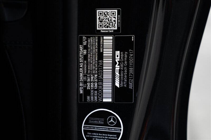 2018 Mercedes-Benz S-Class AMG S 63