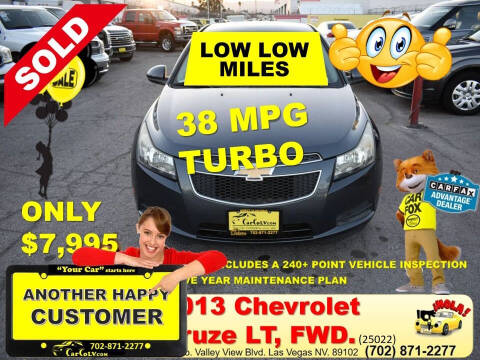 2013 Chevrolet Cruze for sale at The Car Company in Las Vegas NV