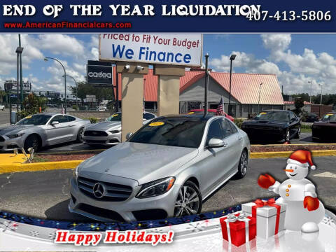 2015 Mercedes-Benz C-Class for sale at American Financial Cars in Orlando FL