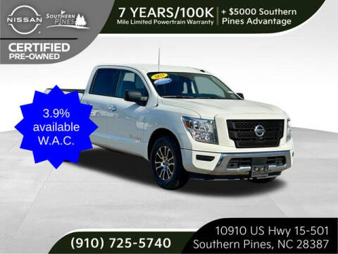 2021 Nissan Titan for sale at PHIL SMITH AUTOMOTIVE GROUP - Pinehurst Nissan Kia in Southern Pines NC
