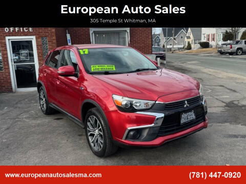 2017 Mitsubishi Outlander Sport for sale at European Auto Sales in Whitman MA