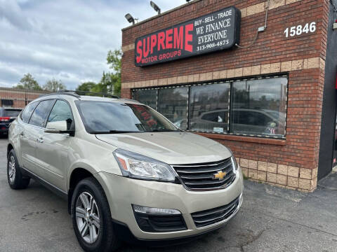 2015 Chevrolet Traverse for sale at Supreme Motor Groups in Detroit MI